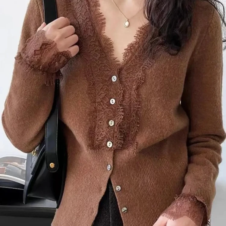 A【大朗源头】欧货潮牌烫钻工艺毛衣针织打底