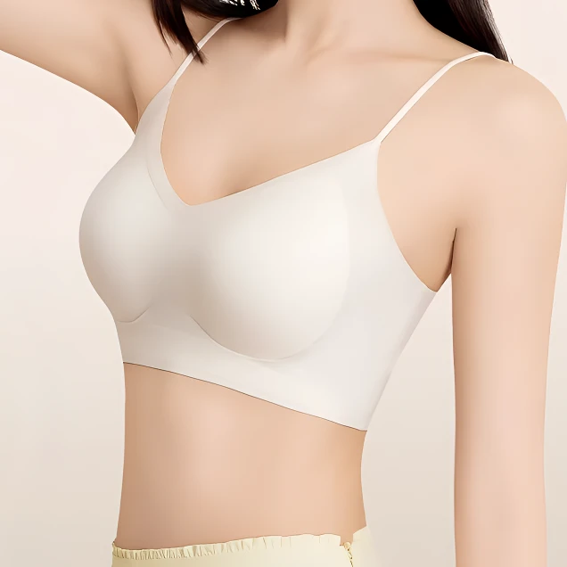 【葸兰儿超薄10】V领无痕文胸吊带内衣美背