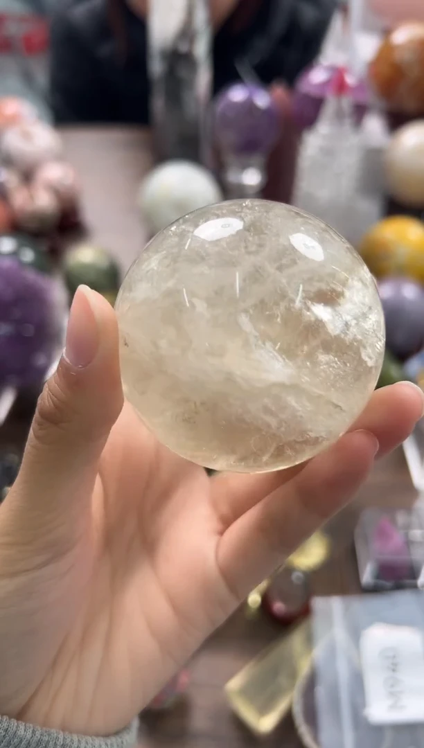 未镶嵌珠宝半成品水晶M575 约5.5cm
