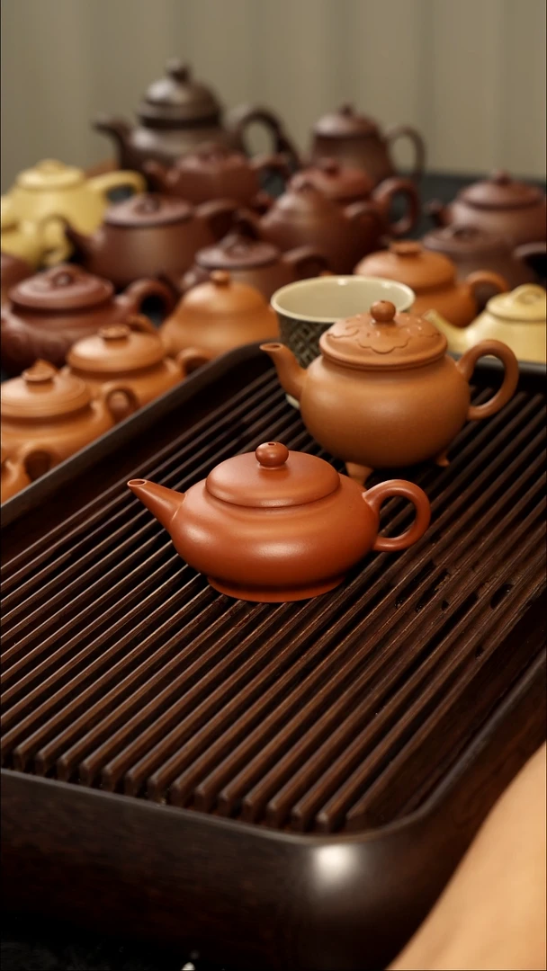 茶壶紫砂?****宁朱泥水平壶