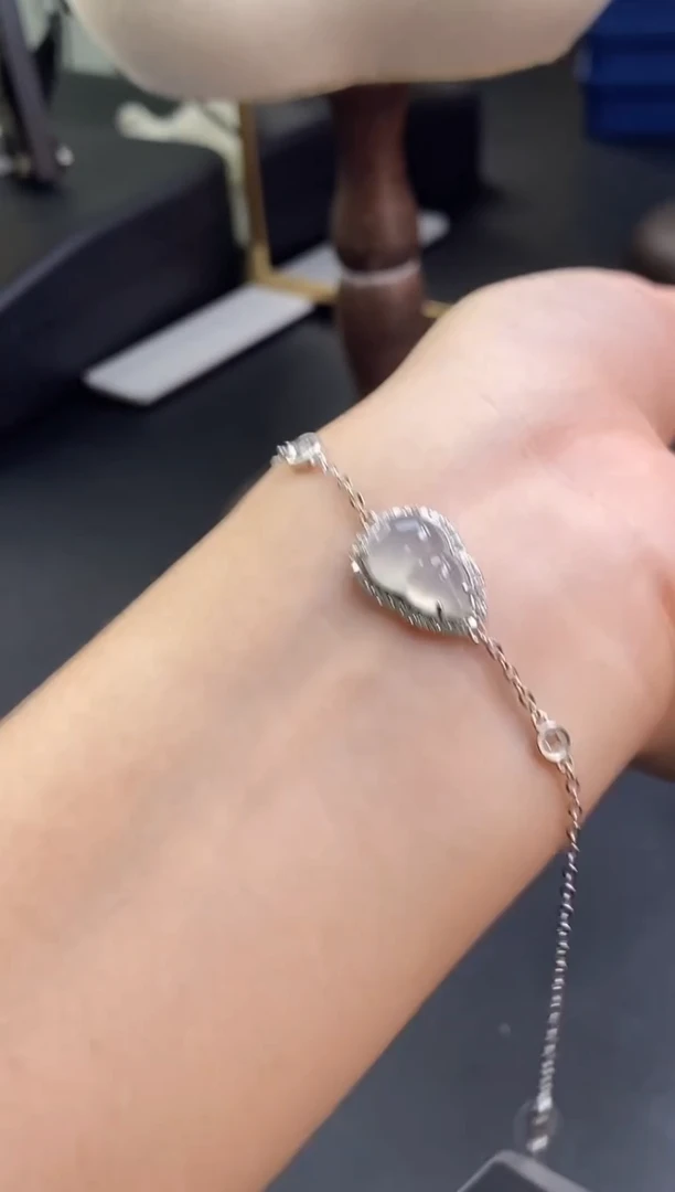 颈饰银S925镶嵌翡翠14313