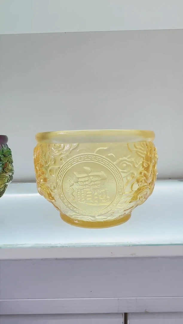 手工艺品琉璃古法琉璃聚宝盆