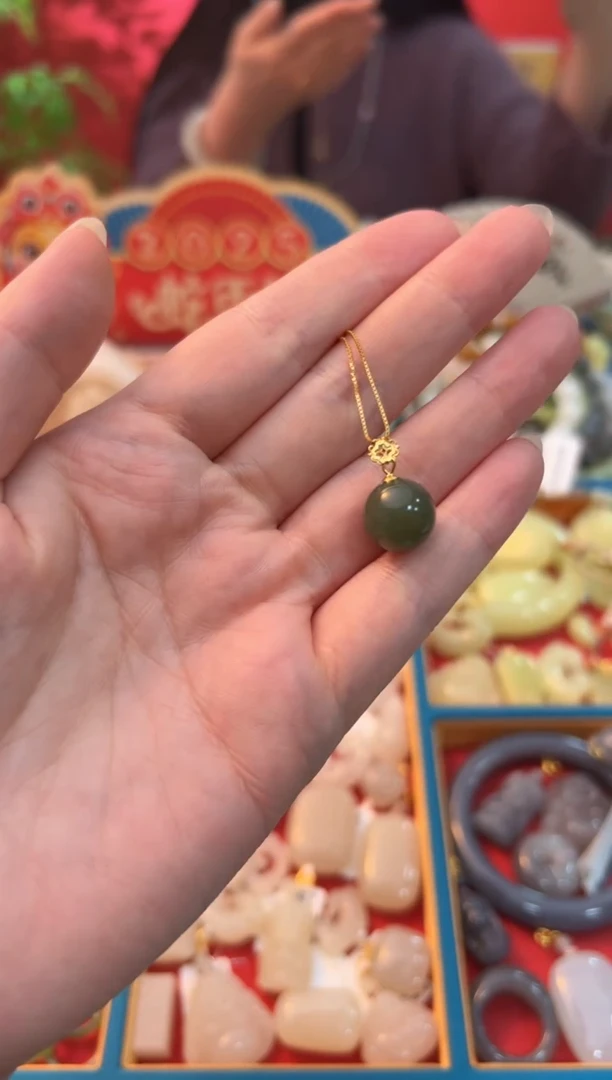 【闪购商品】和田玉吊坠未镶嵌青黄口单珠吊坠