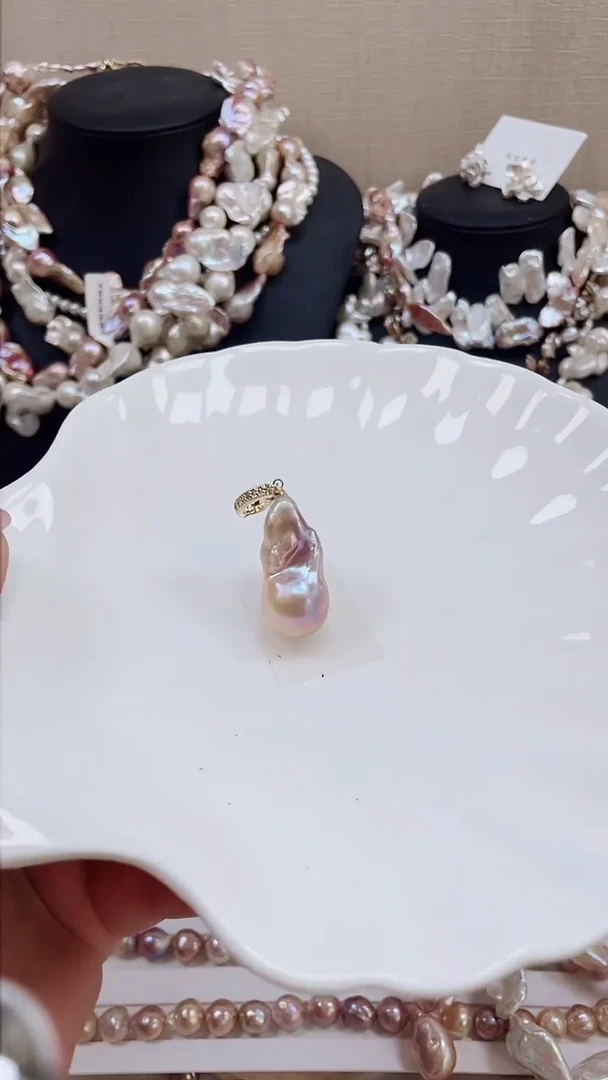 未镶嵌吊坠淡水珍珠【纯恬饰品】