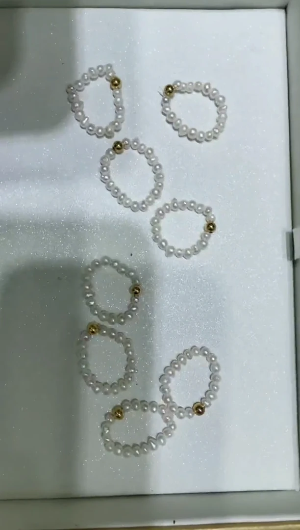 【闪购商品】淡水珍珠戒指未镶嵌CYX ZZ0240 珍珠戒圈 多样发一