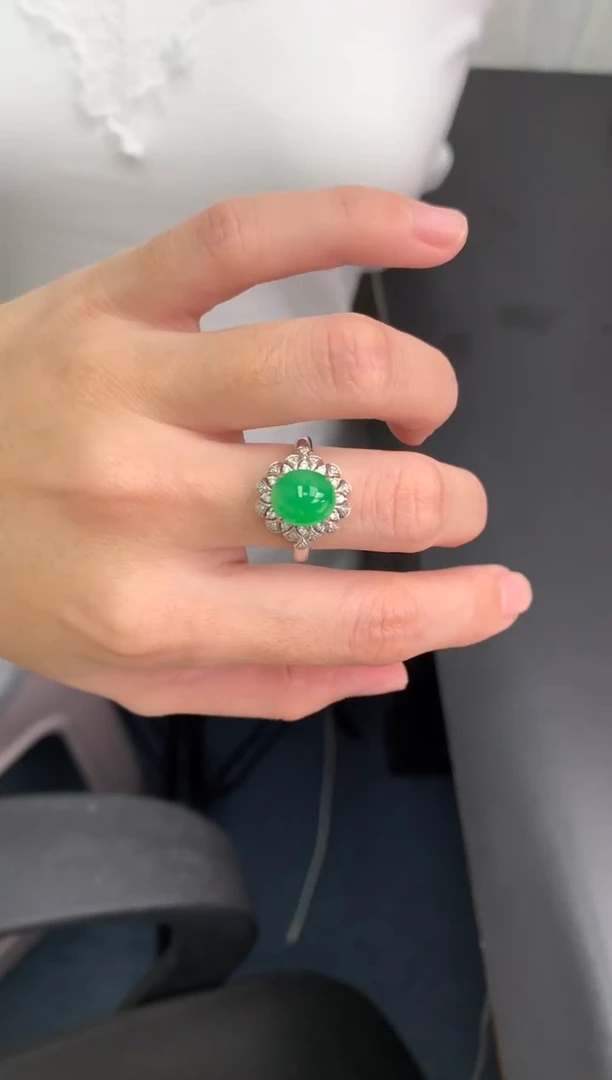 【闪购商品】定制翡翠18K金镶嵌模式推广期24小时鉴赏期