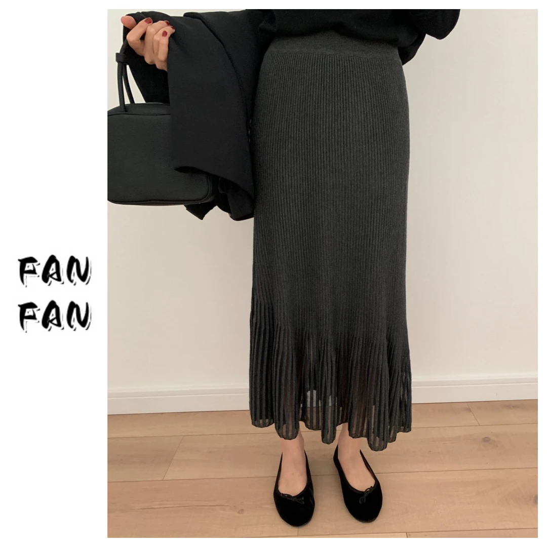 FANFAN 【美人鱼】网纱镂空针织裙鱼尾裙