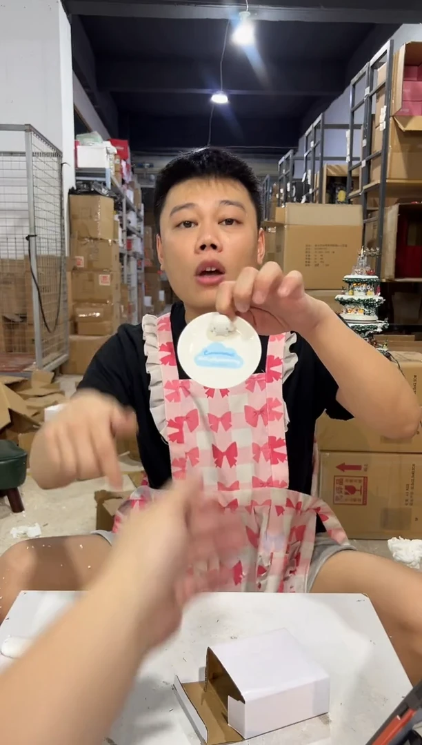 瓷片原盒玉桂狗蘸料碟