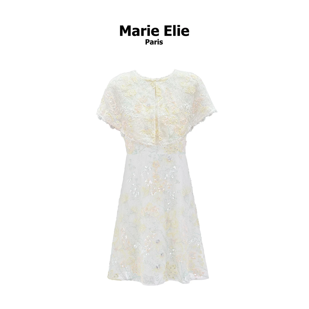 【宠粉专属】MarieElie【百花落叶】气质设计师时尚连衣裙EAF11M31149