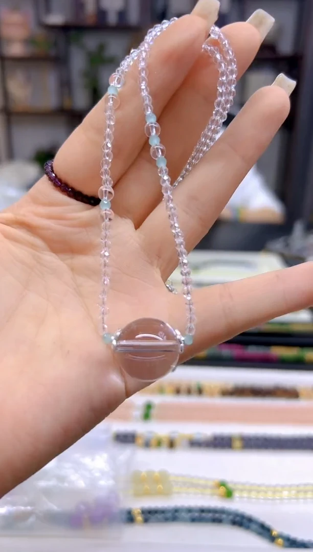 未镶嵌颈饰水晶DIY款X655