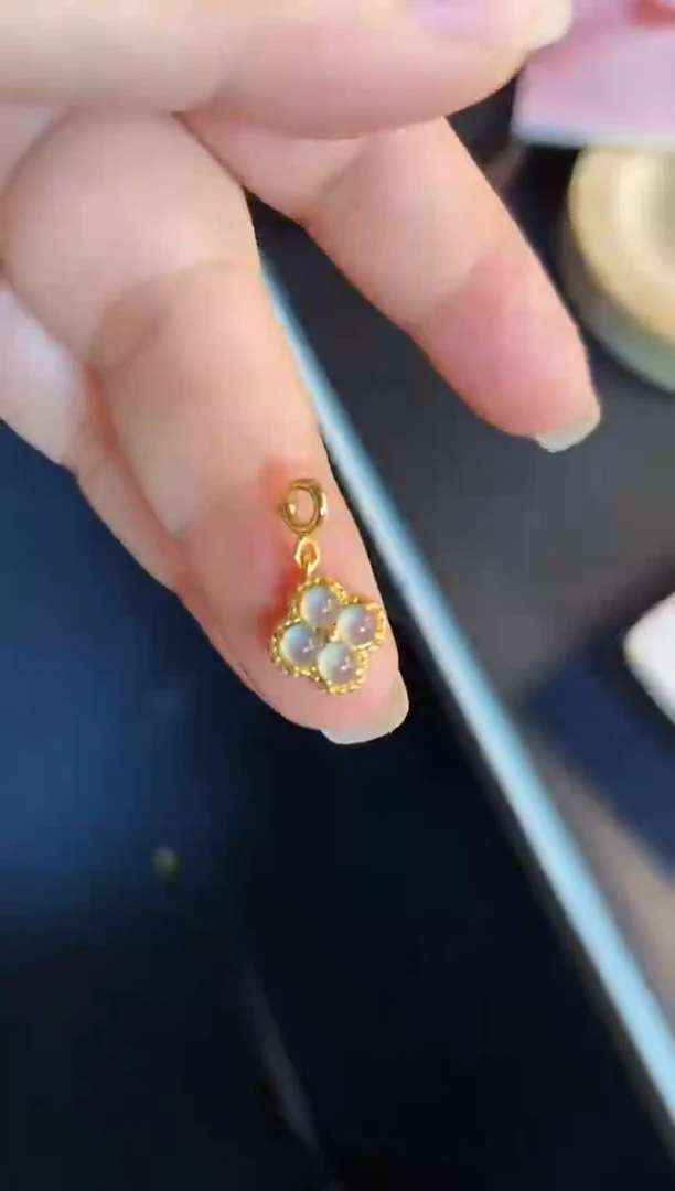 吊坠(不含链)银S925镶嵌翡翠1