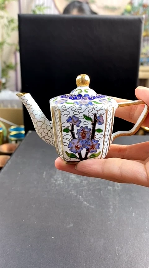 【闪购商品】非遗技艺 景泰蓝砚滴白色