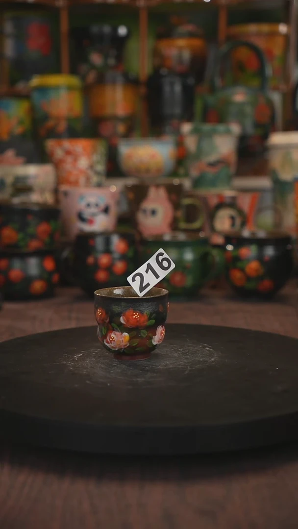紫砂油画手绘釉下彩216