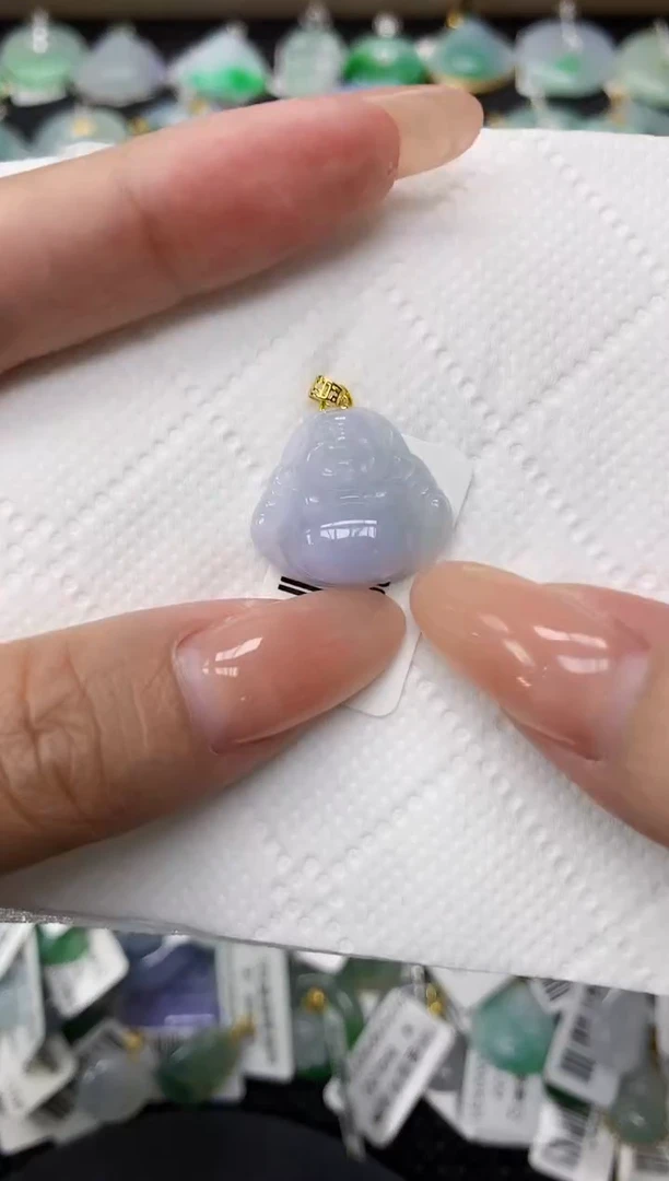 颈饰18K金镶嵌翡翠11111111111