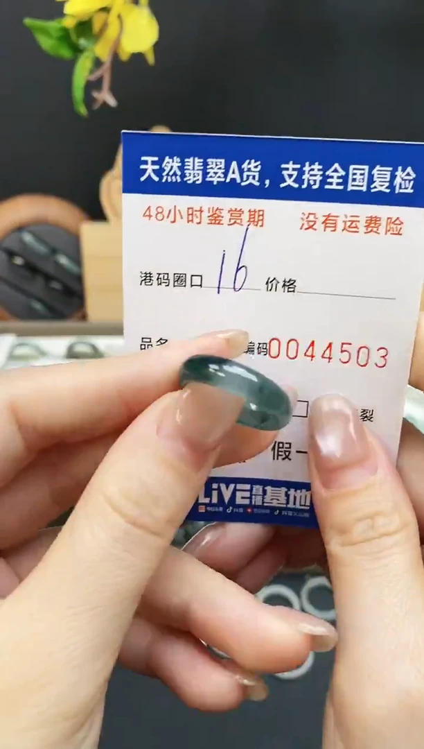 未镶嵌戒指翡翠4503