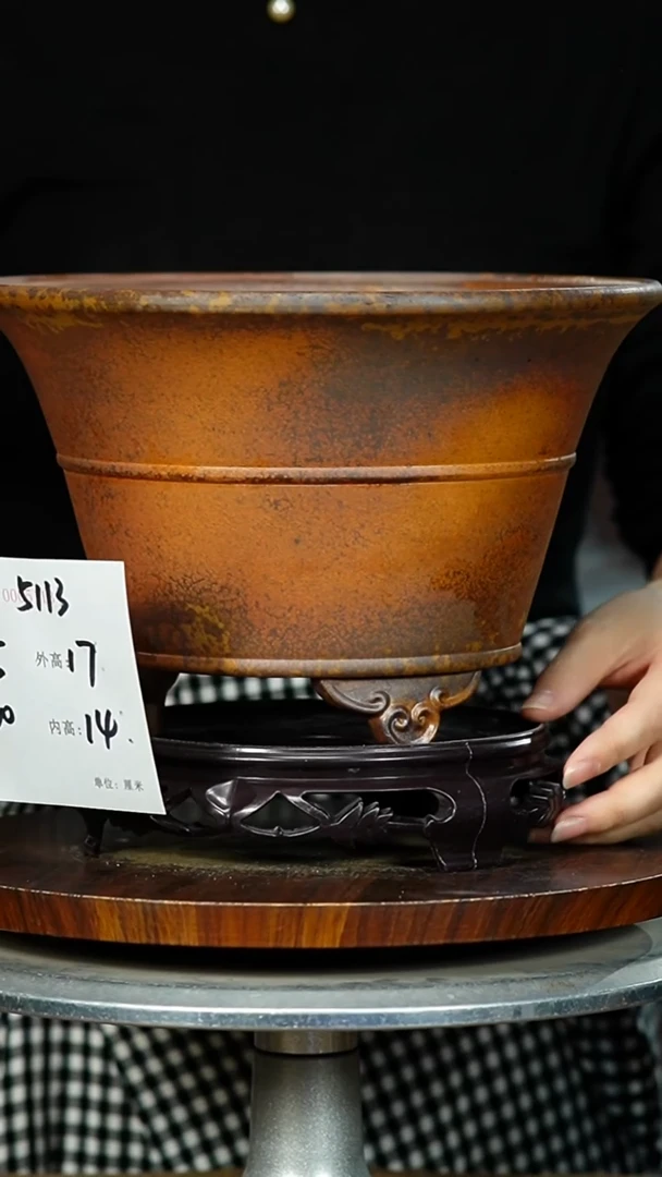 紫砂花盆5113+S紫砂花盆紫砂&^