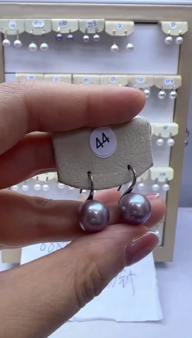 【闪购商品】淡水珍珠耳饰银S925镶嵌44