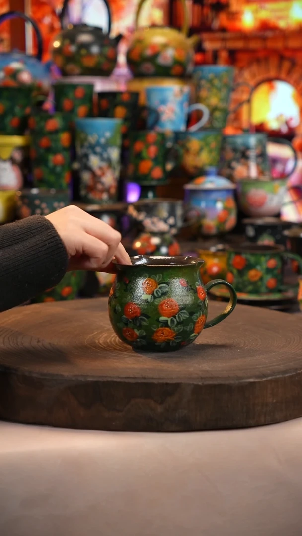 油画   釉下彩   杯子