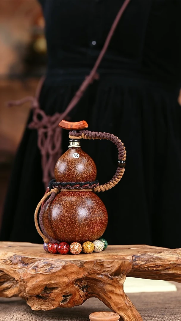 【闪购商品】387—光岳葫天然大漆酒葫芦不含漆珠