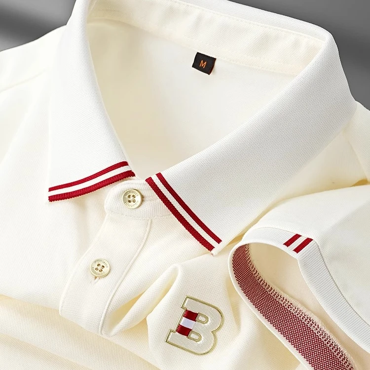 COTYNTA轻奢高端短袖夏季男成熟 稳重薄款Polo衫修身休闲保罗半袖