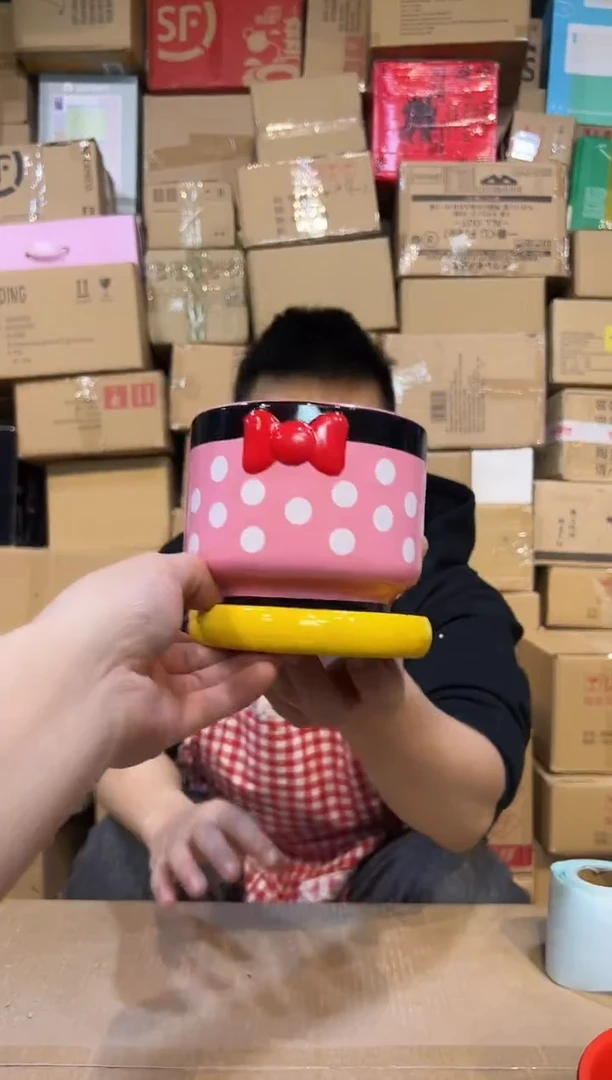 【闪购商品】杯陶瓷原盒米妮花盆