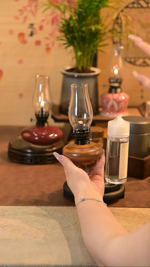 景德镇陶瓷油灯摆件