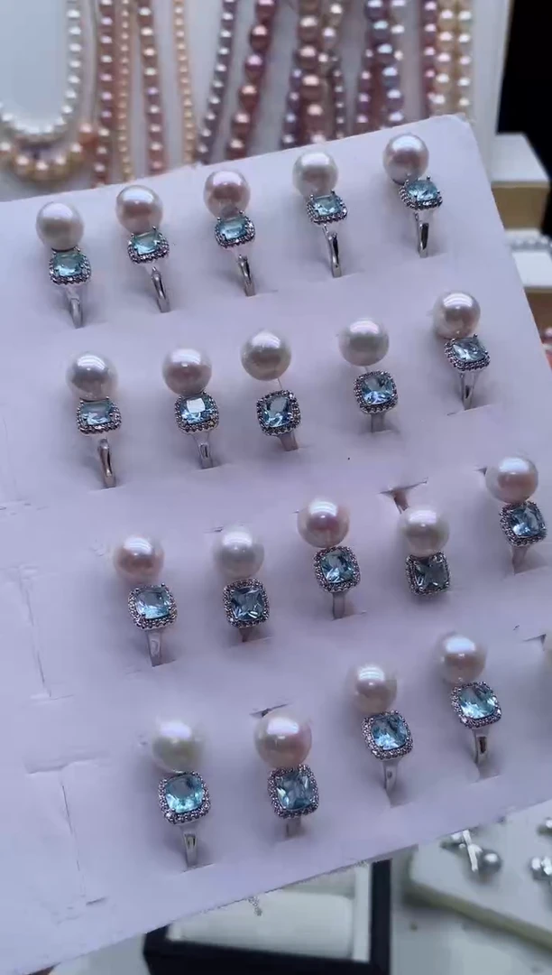 戒指合金淡水珍珠多样性发其一，非无暇