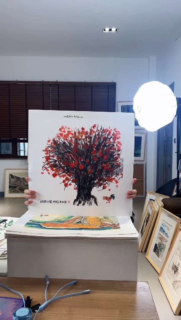 【闪购商品】版画耿玉琨限量作品亲签盖章版画S