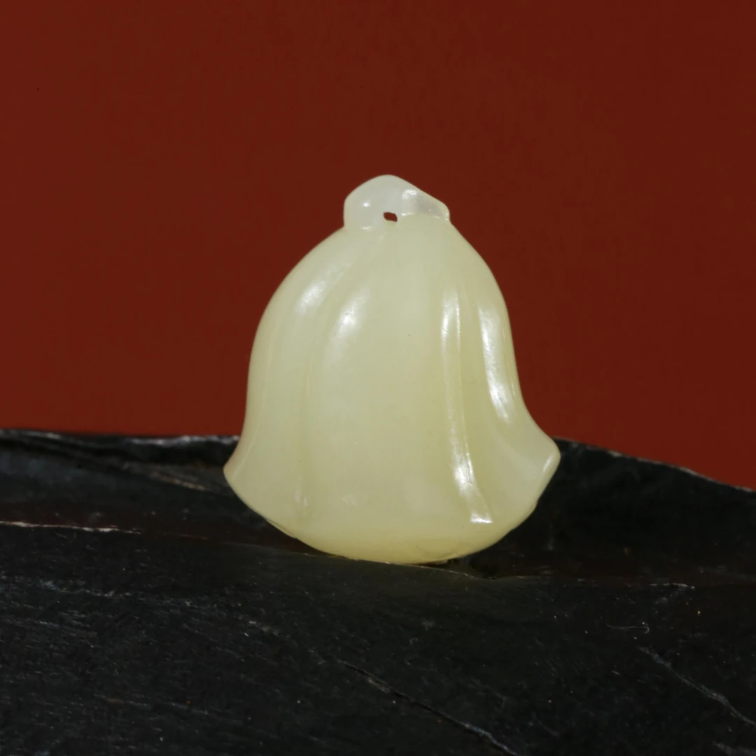 PJY-RYRS-043-和田玉-新疆独雪山黄玉莲蓬-经典百搭-20*17*13mm