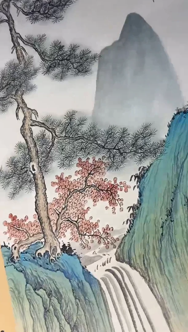 【闪购商品】国画孙桂国老师字画，带亲笔合影证书17-41