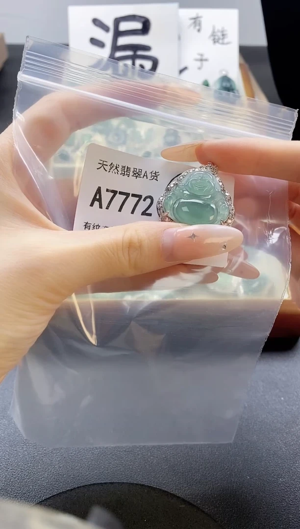 吊坠(赠链)未镶嵌翡翠天然翡翠A货