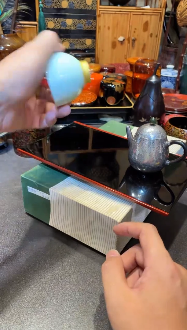 素**蝶茶盘三片 大漆漆器大漆漆器大漆漆器