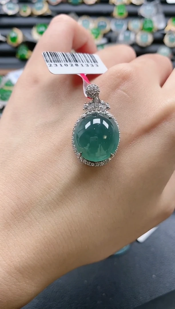 【闪购商品】翡翠戒指银S925镶嵌51511