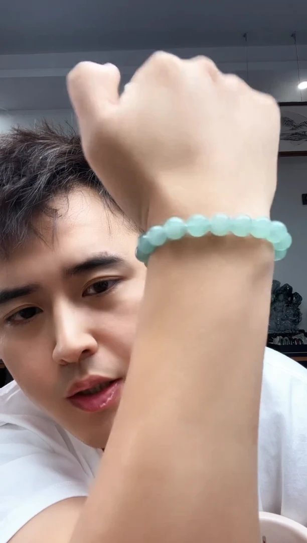 翡翠未镶嵌颈饰翡翠手串卡10