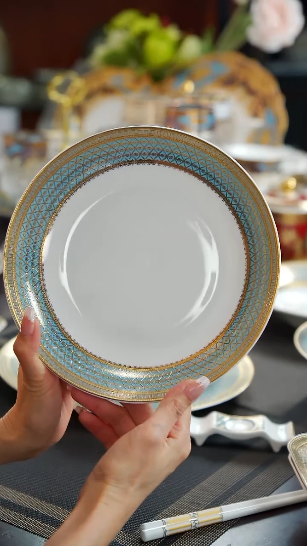 瓷片8英寸菜盘  1个