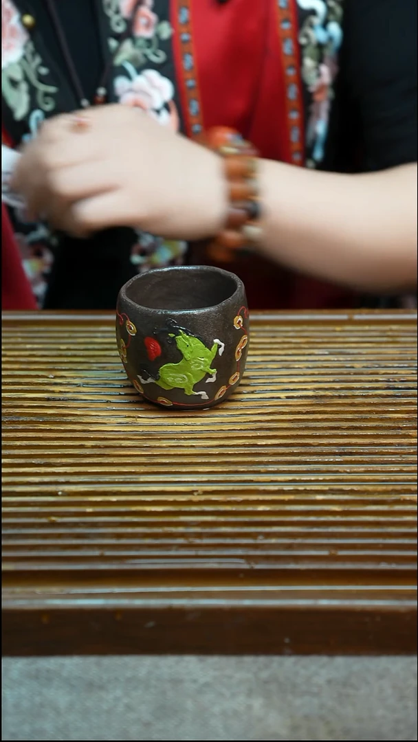 万古烧粗陶手工手做茶具