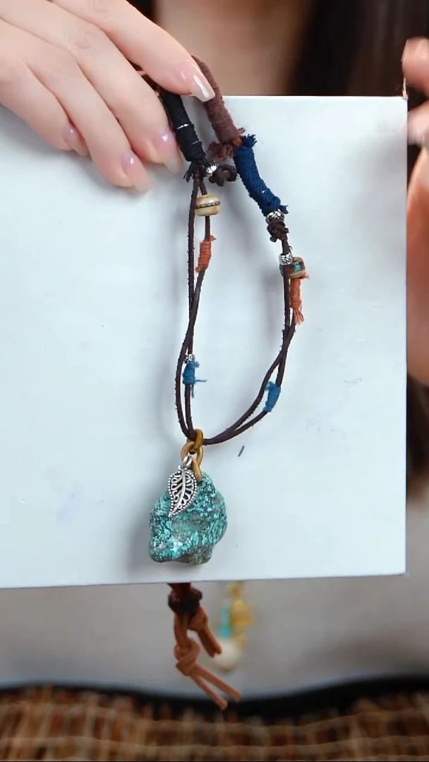 未镶嵌绿松石项链项链