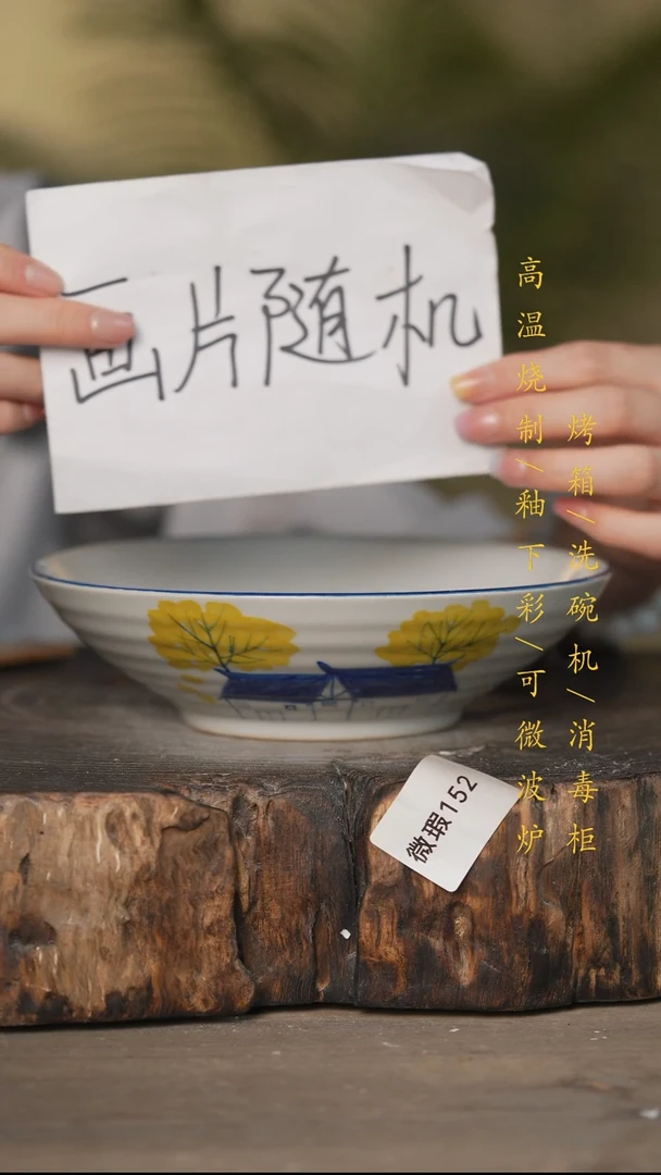 瓷片景德镇高温釉下彩微瑕156