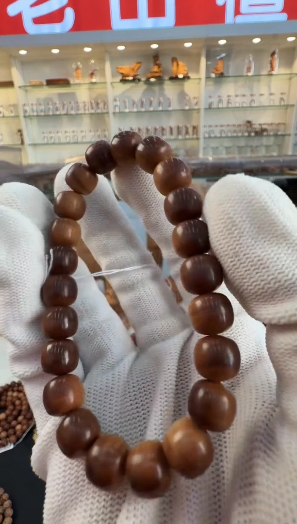 檀香木手串/手链9*10黑肉横纹沉水天花板