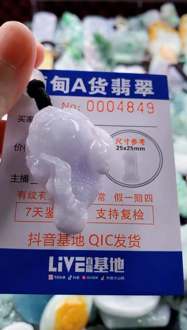 翡翠未镶嵌吊坠(不含链)1