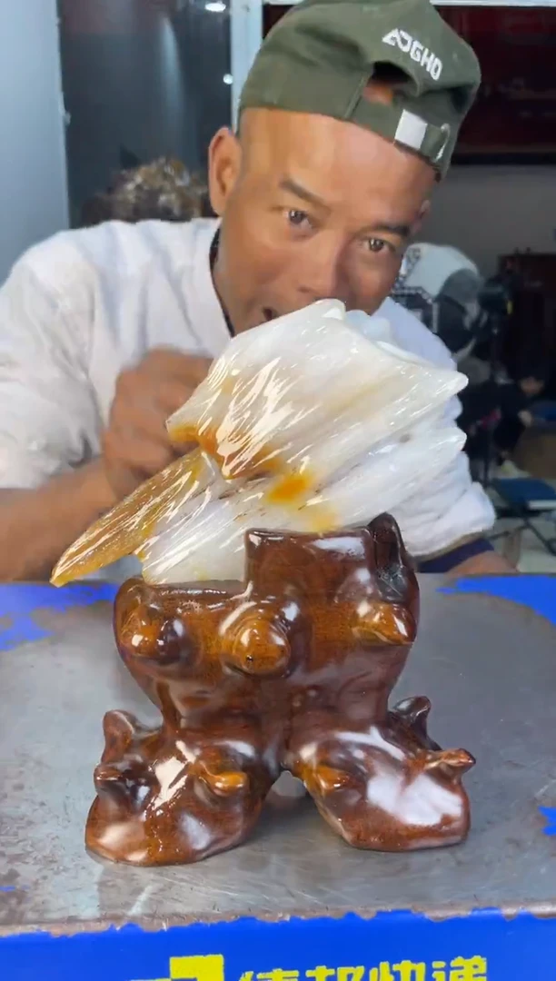 未镶嵌摆件硅化玉32