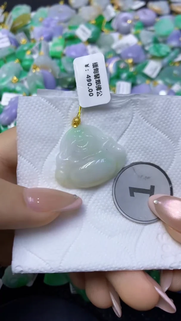 颈饰未镶嵌翡翠天然缅甸翡翠A货