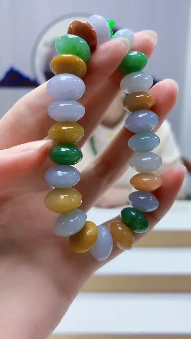 未镶嵌定制翡翠4852zm-毛货手串151