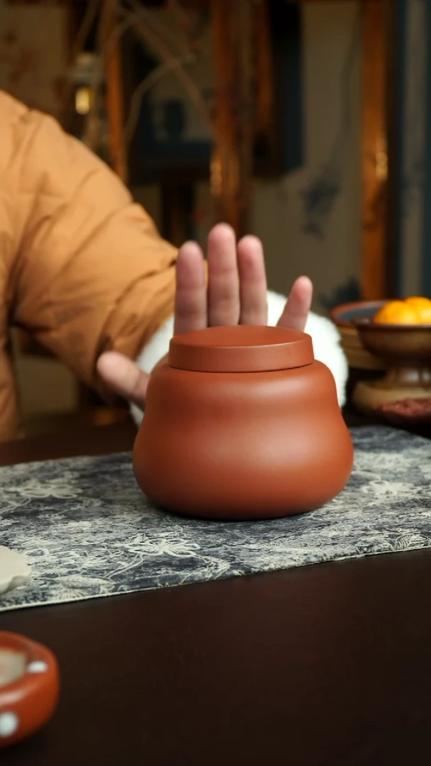 茶杯紫砂3号 特惠茶叶罐 宜兴紫砂原矿作品