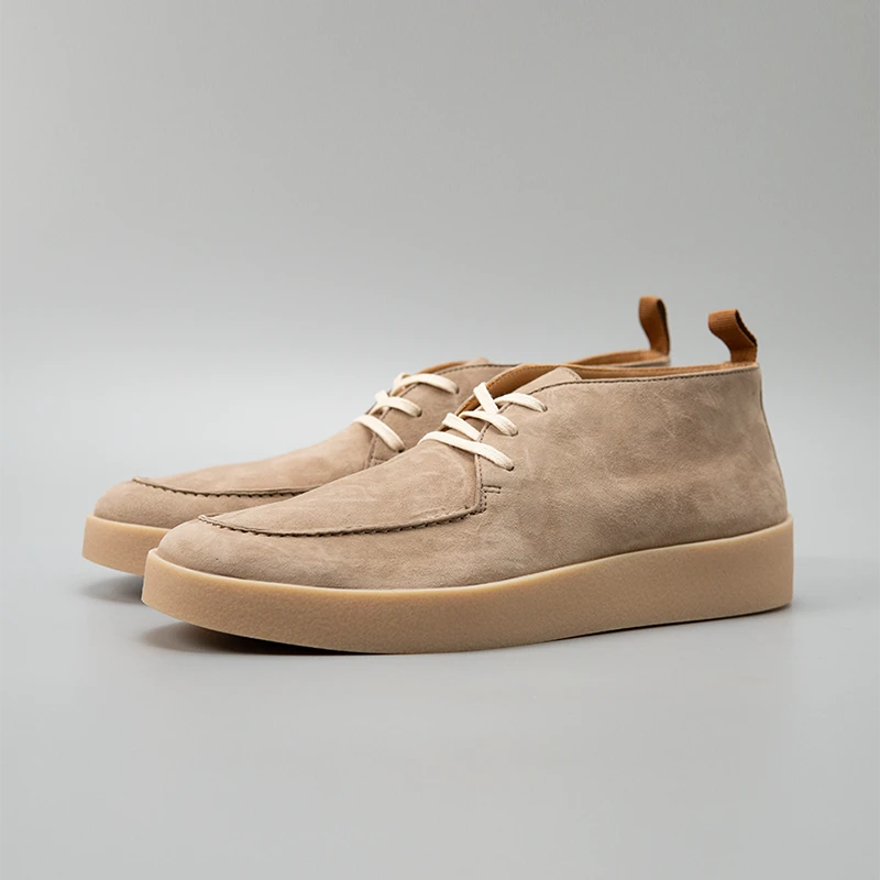 6509-3沙漠杏男士中帮时尚休闲百搭复古英伦风潮鞋反毛牛皮皮鞋子