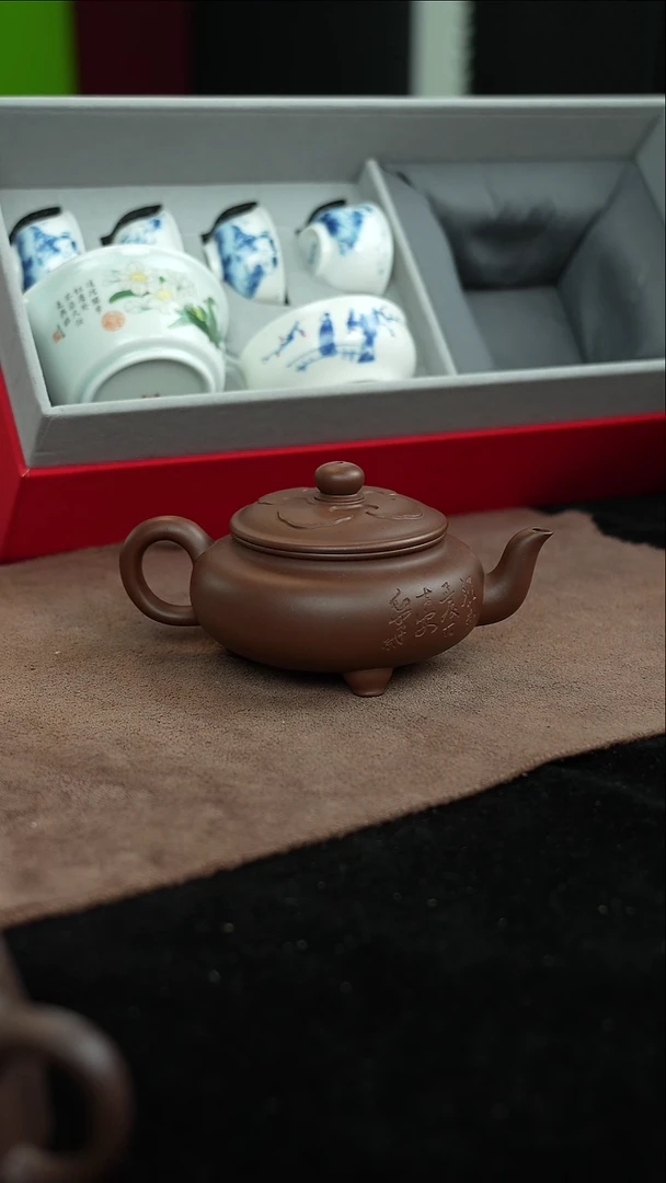 茶壶紫泥中秋精品茶器套组