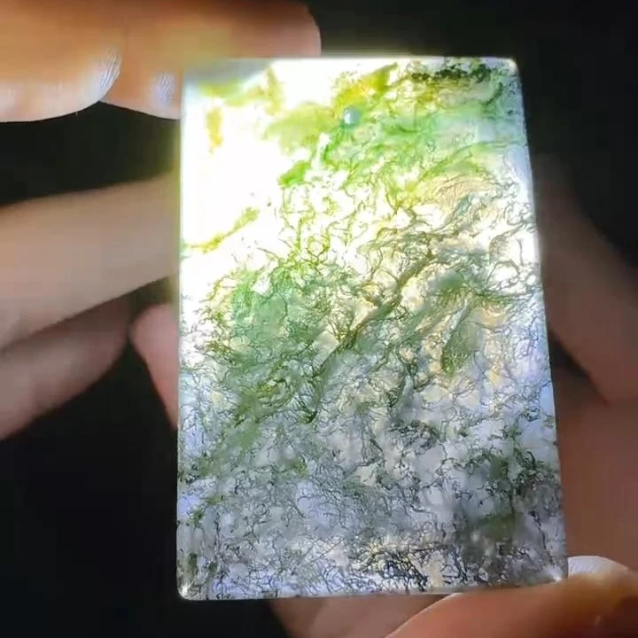 S1118【福嘟嘟珠宝】血灵草玛瑙无事牌-配珠链-多样性发一件