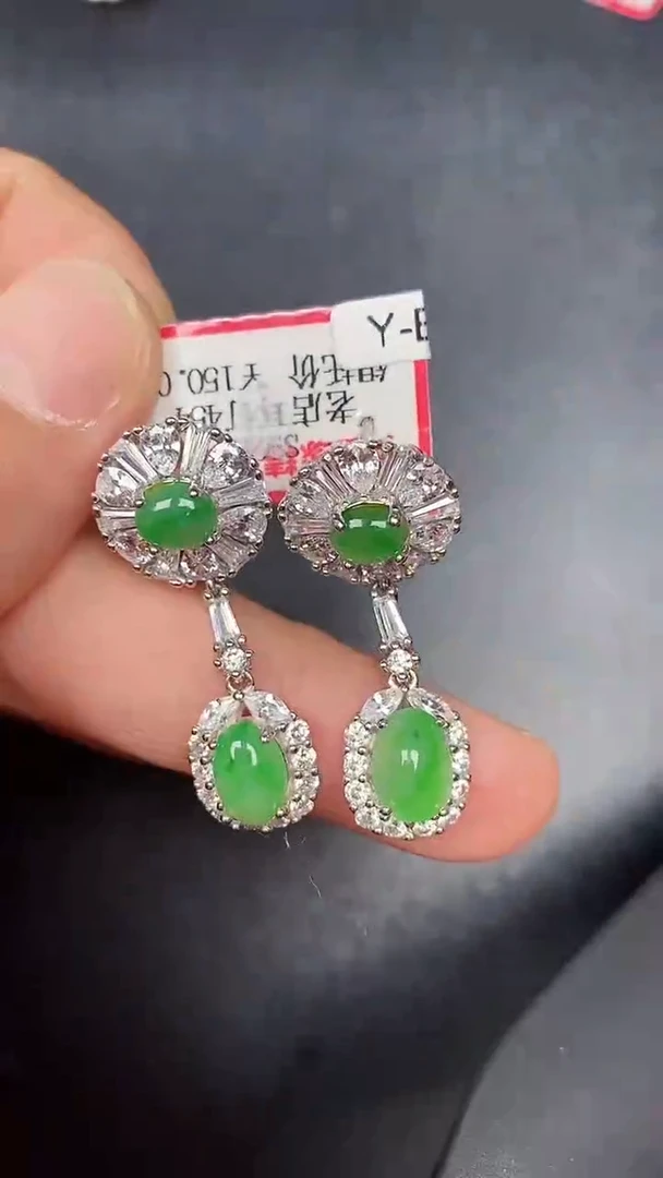 银S925镶嵌戒指翡翠3170