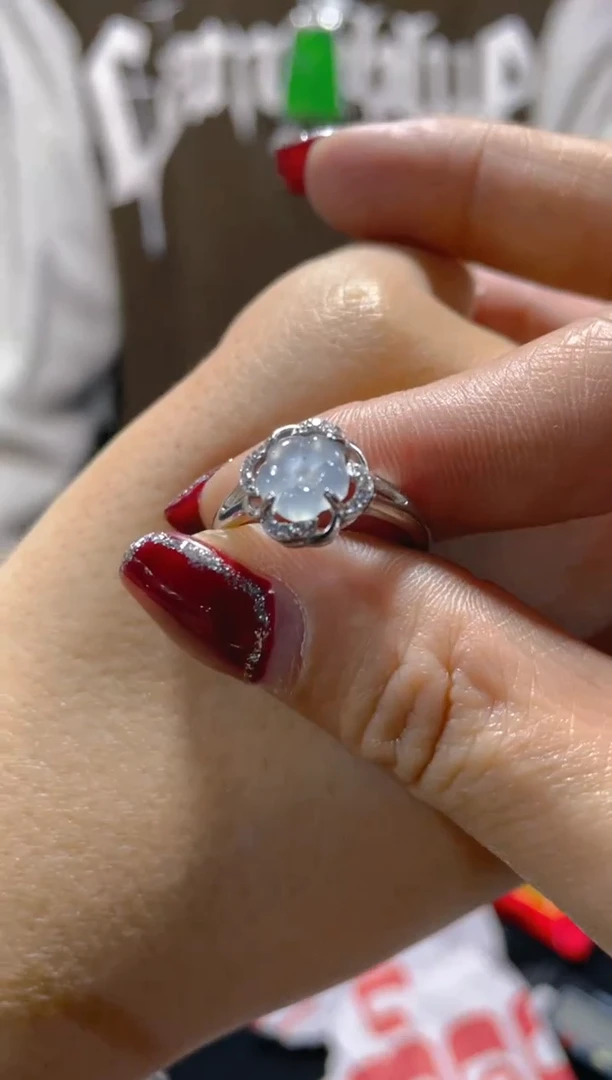 【闪购商品】翡翠戒指未镶嵌天然A货翡翠假一罚四