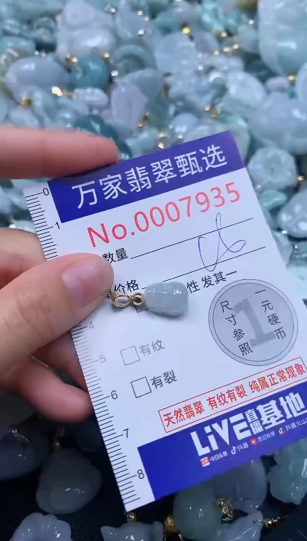 吊坠(不含链)未镶嵌翡翠7935